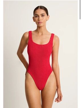 Hunza G square neck One-Piece Swimsuit